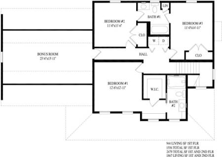 Holbrook Modular Home Floor Plan Second Floor